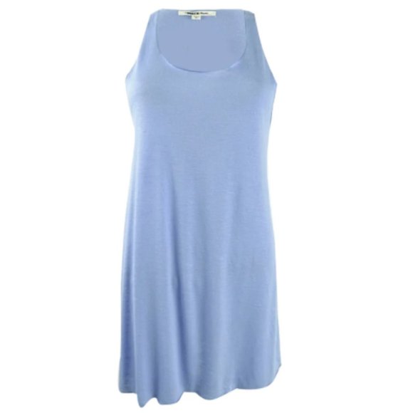 NWT Miken Macys Racerback Swim Cover Up Dress Blue - Picture 3 of 4
